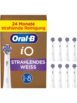 8er-Set: Ersatz-Bürstenköpfe "iO Radiant White" in Weiß
