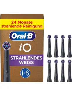 8er-Set: Ersatz-Bürstenköpfe "iO Radiant White" in Schwarz