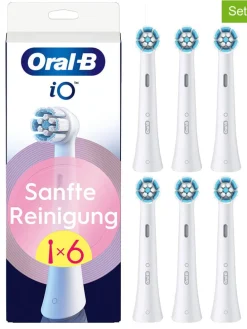 6er-Set: Ersatz-Bürstenköpfe "iO Sanfte Reinigung" in Weiß