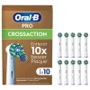 10er-Set: Ersatz-Bürstenköpfe "Pro CrossAction" in Weiß