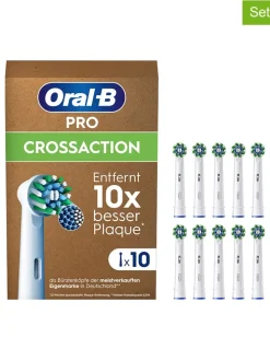 10er-Set: Ersatz-Bürstenköpfe "Pro CrossAction" in Weiß
