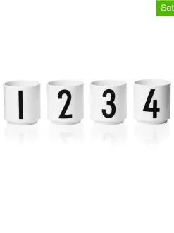 4er-Set: Espressobecher in Weiß/ Schwarz - 50 ml