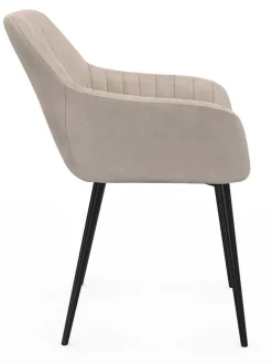 2er-Set: Esszimmerstühle "Ariana" in Hellbraun/ Grau - (B)51 x (H)76 x (T)56 cm