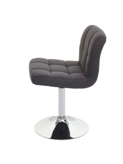 2er-Set Esszimmerstuhl Cadiz drehbar, Dunkelgrau