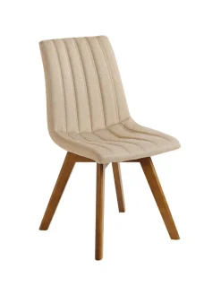 2er-Set Esszimmerstuhl CALGARY in Beige/Braun