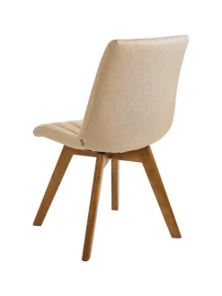 2er-Set Esszimmerstuhl CALGARY in Beige/Braun