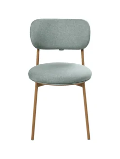 2er-Set Esszimmerstuhl CASEY in Grün/Braun