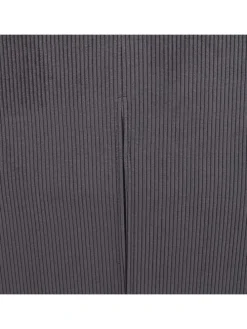 6er-Set Esszimmerstuhl K33 drehbar, Kord-grau