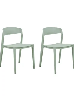 2er-Set Esszimmerstuhl SOMERS in Grün