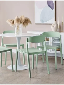 2er-Set Esszimmerstuhl SOMERS in Grün