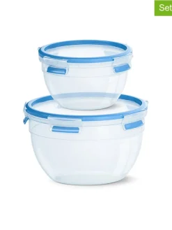 2er-Set: Frischhaltedosen "Clip & Close" in Blau