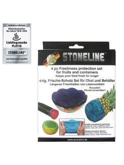 4er-Set: Frischhaltehüllen in Bunt