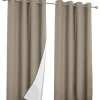 2er-Set: Gardine in Taupe - (L)240 x (B)135 cm