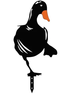 6er-Set: Gartendeko in Schwarz