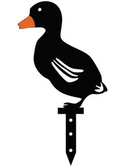 6er-Set: Gartendeko in Schwarz