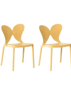 2er-Set Gartenstuhl LARISSA in Gelb