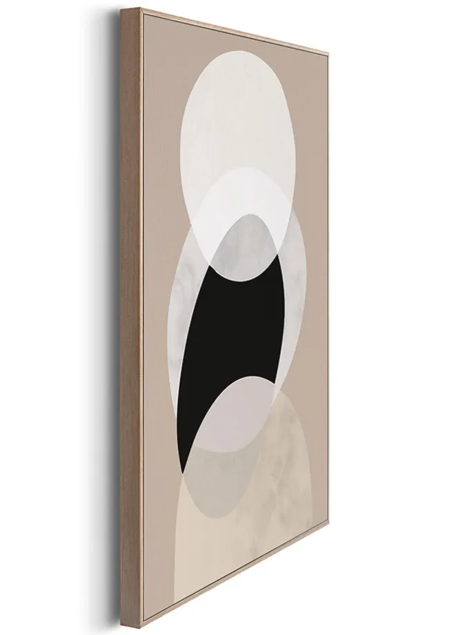 2er-Set: Gerahmte Kunstdrucke "Soft Organics"