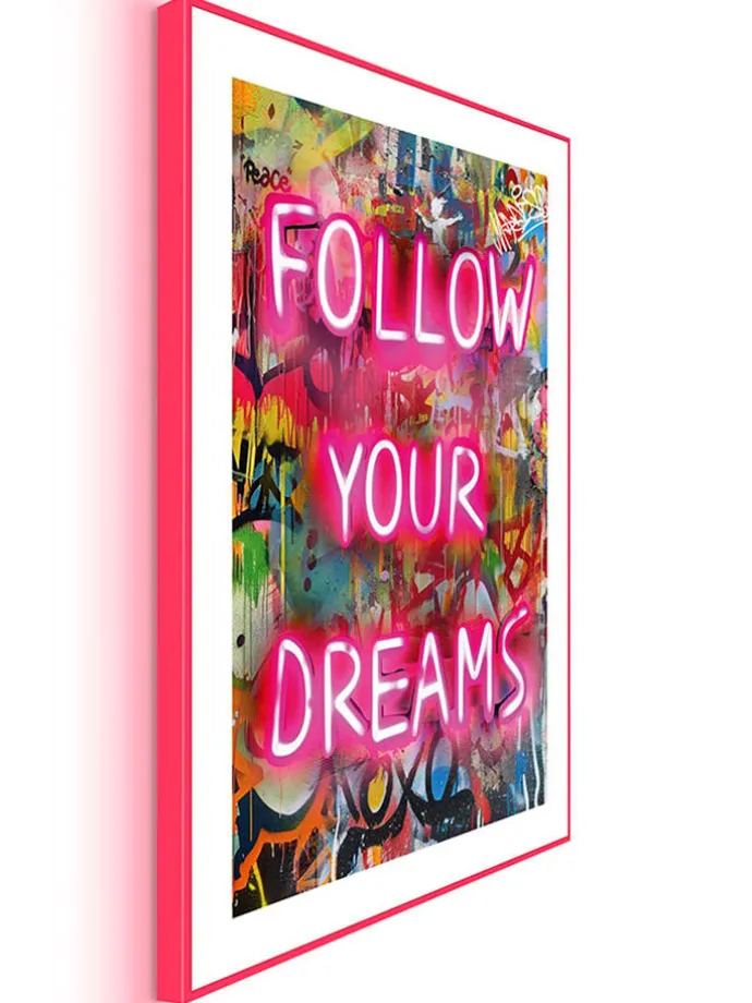 3er-Set: Gerahmte Kunstdrucke "Streetart Compilation"