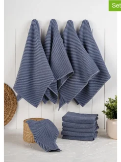 10er-Set: Geschirrtücher in Dunkelblau