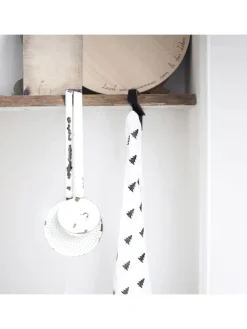 2er-Set: Geschirrtücher "Tannen" in Weiß/ Schwarz - (L)70 x (B)45 cm