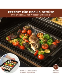 2-er-Set Grillplatte