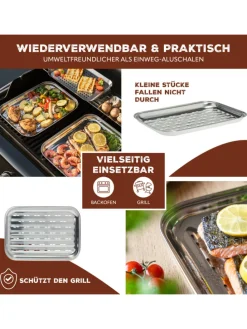 4-er-Set Grillschale