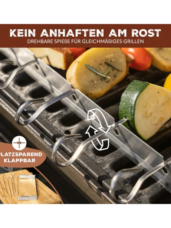 6-er-Set Grillspieße