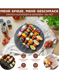 12-er-Set Grillspieße