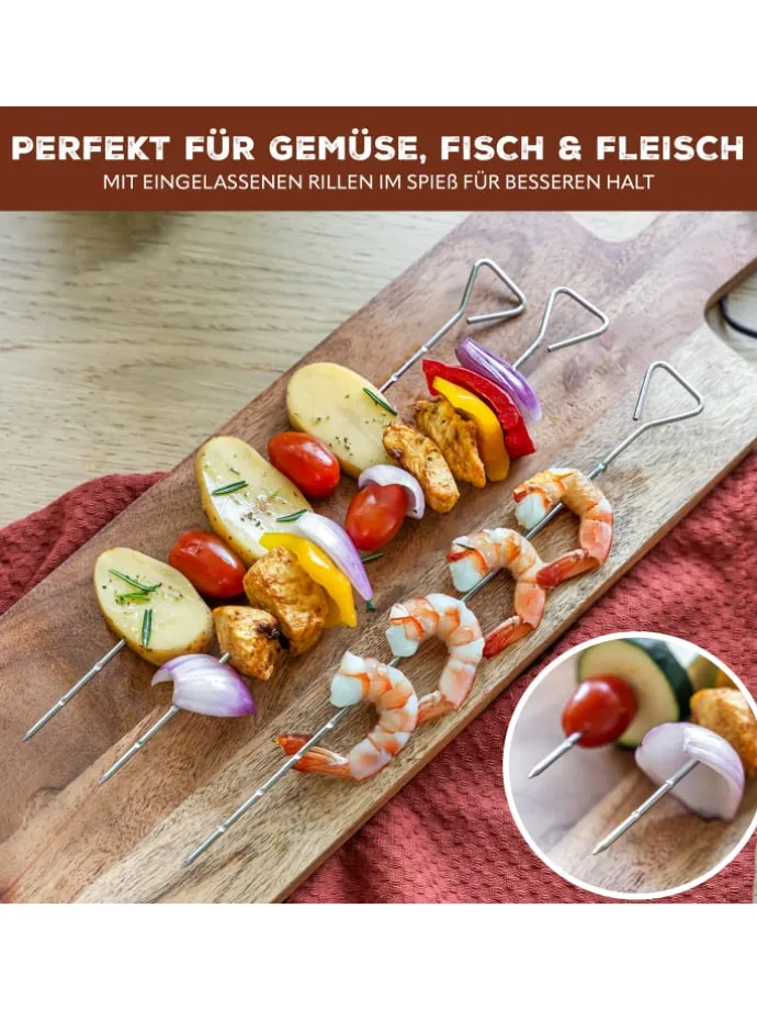 12-er-Set Grillspieße