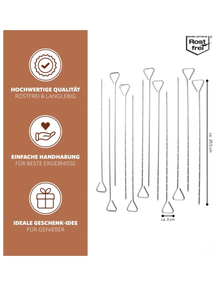 12-er-Set Grillspieße