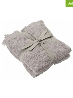 2er-Set: Gästehandtücher "Frino" in Hellgrau - (L)30 x (B)50 cm