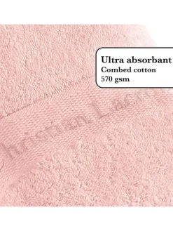 4er-Set: Gästehandtücher in Rosa