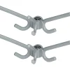 2er-Set: Haken "Herkules" in Grau - (B)29 x (H)12,5 x (T)15 cm