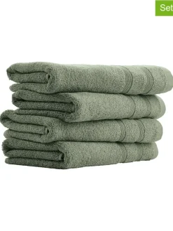 4er-Set: Handtücher "Brooklyn" in Grün