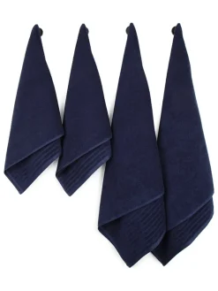 4er-Set: Handtücher in Dunkelblau