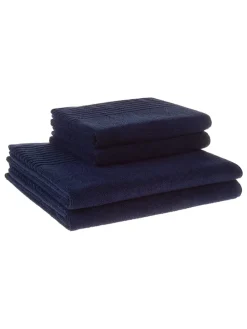 4er-Set: Handtücher in Dunkelblau