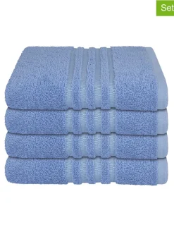 4er-Set: Handtücher "Milano" in Blau