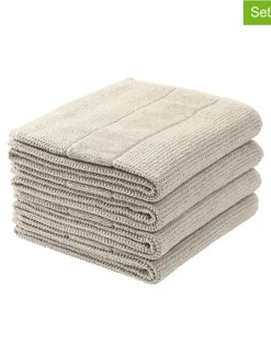 4er-Set: Handtücher "Turin" in Beige