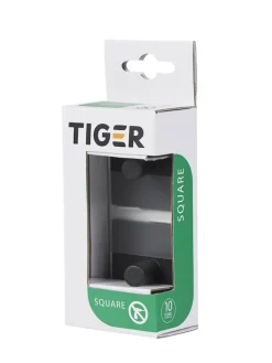 2er-Set: Handtuchhaken ''Square'' in Schwarz - (B)4,5 x (H)4,5 x (T)2,7 cm