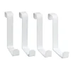 4er-Set: Handtuchheizkörper-Haken in Weiß