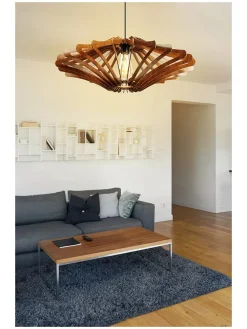 2er-Set: Hängeleuchten in Hellbraun - Ø 47 cm