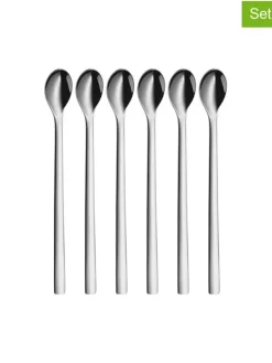 6er-Set: Kaffeelöffel in Silber - (L)22 cm