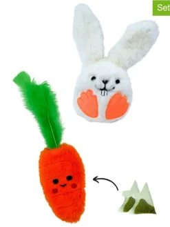 2er-Set: Katzenspielzeuge in Rot/ Weiß