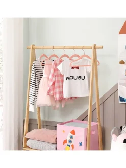 50er-Set: Kinderkleiderbügel in Rosa/ Roségold - (B)30 x (H)20,5 cm