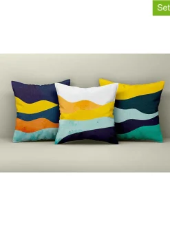 3er-Set: Kissenhüllen in Bunt