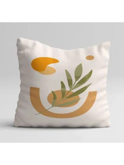 4er-Set: Kissenhüllen in Weiß/ Orange