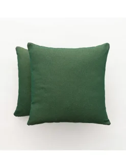 2er-Set: Kissenhüllen ''Lights'' in Grün