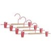 4er-Set: Kleiderbügel in Pink/ Beige - (B)35 x (H)12 cm