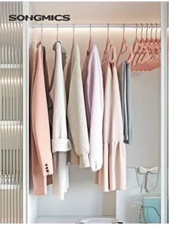 50er-Set: Kleiderbügel in Rosa/ Roségold - (B)43,5 x (H)22,5 cm