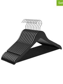 10er-Set: Kleiderbügel in Schwarz - (L)44,5 x (B)23 cm